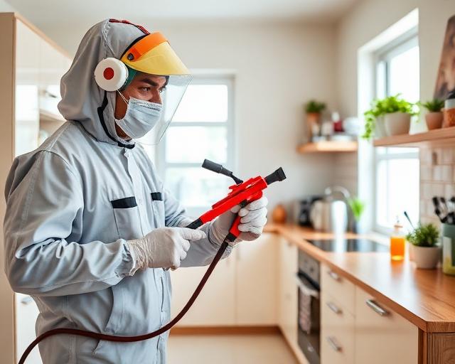 Professional pest control technician at work in Siddipet